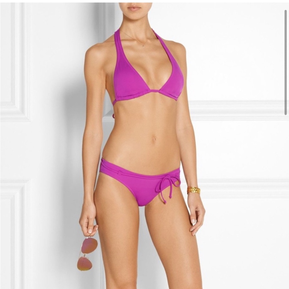 L’Agent by Agent Provocateur Honore Violet Bikini Set (top XS, bottom S)